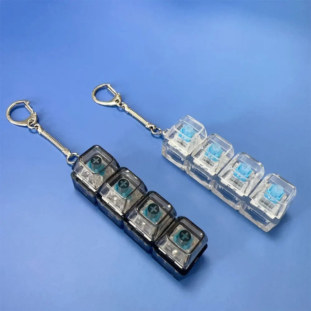 ClickKeyCaps LED Anti-Stress Clicker Schlüsselanhänger