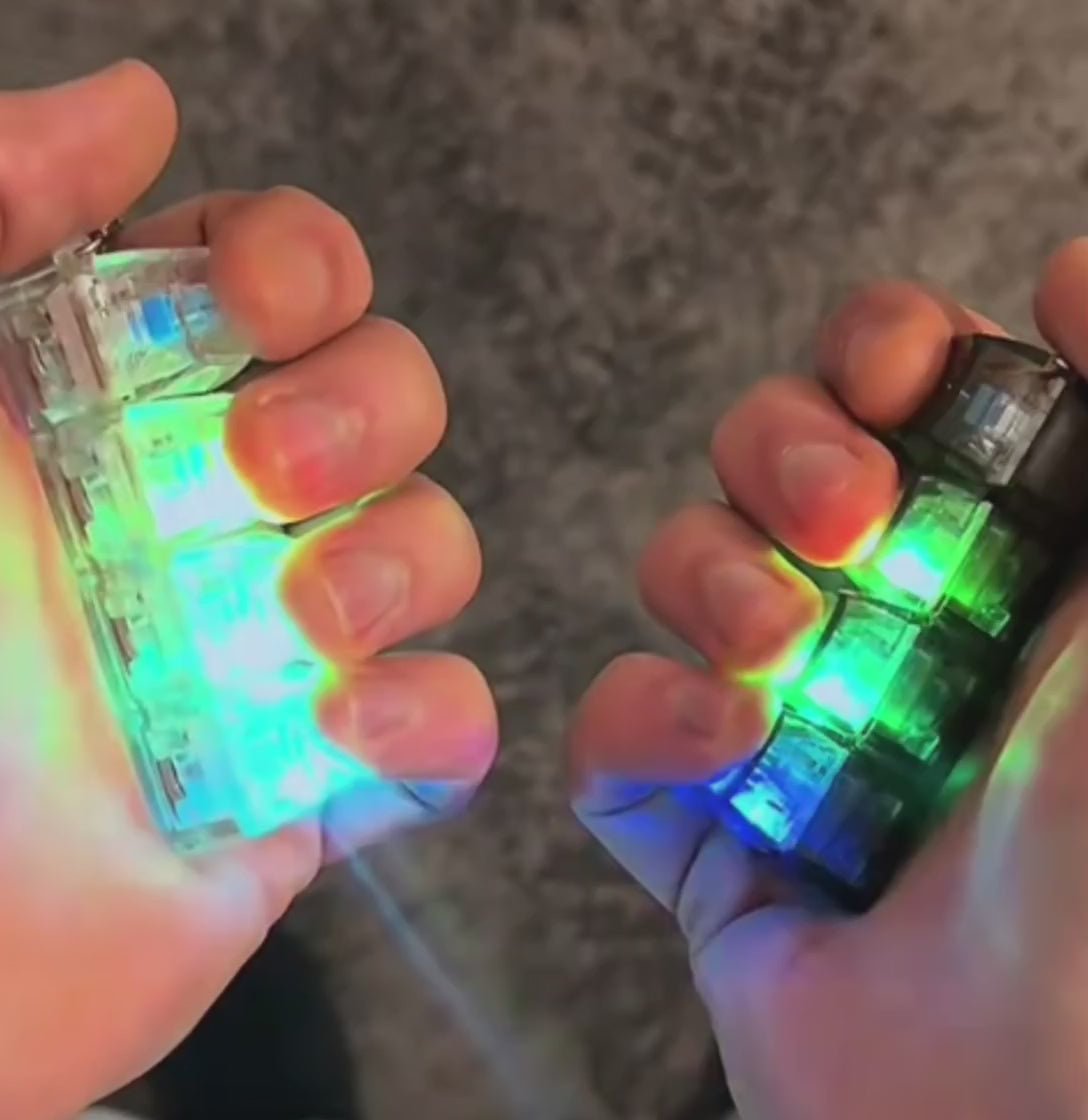 ClickKeyCaps LED Anti-Stress Clicker Schlüsselanhänger